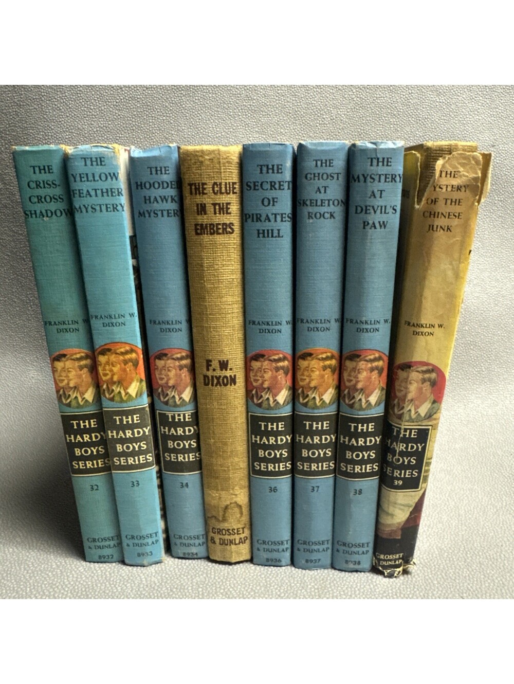 Hardy Boys Vintage Book Lot #32-39 Grosset & Dunlap 1960’s 8 Hardcover